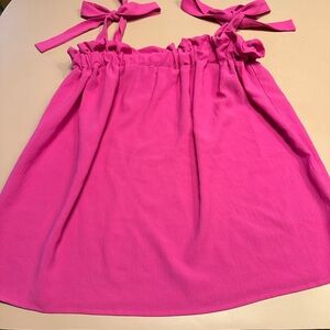 Entro Vibrant Pink Camisole with Bow Straps